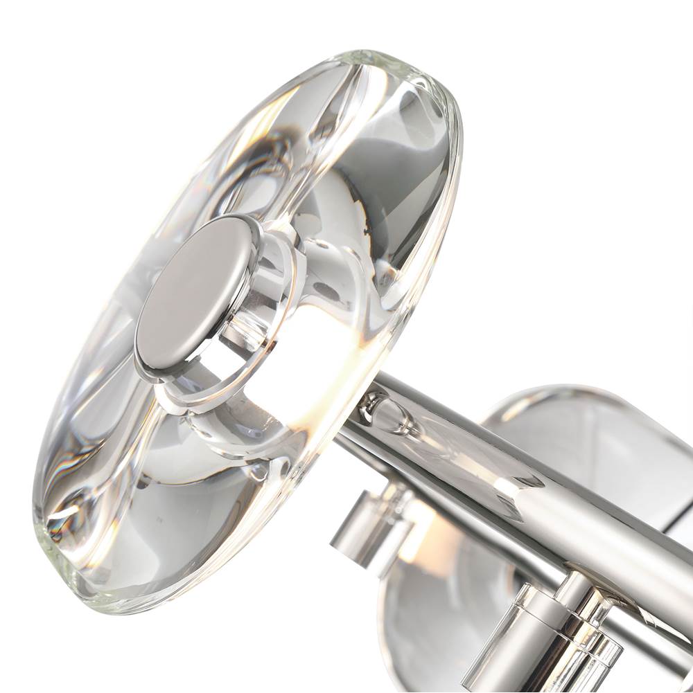 Golden Lighting 5028-6 CH Chrome Ziva By Golden Lighting Celestia 6-light Integrated Led Chandelier In Chrome Image 3