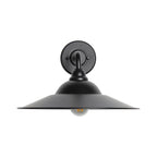 Golden Lighting 5096-OWL15 BLK-BLK Matte Black Yep By Golden Lighting Croma 1-light Wall Sconce In Matte Black Shade Image 1