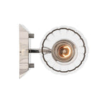 Golden Lighting 5189-WSC PN-FLT Polished Nickel Yep By Golden Lighting Brilia 1-light Wall Sconce Vanity In Polished Nickel With Fluted Glass Image 5