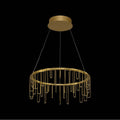 Golden Lighting 5461-18 SSG Stainless Steel Gold Golden Lighting Lucerna Integrated Led 14in Chandelier In Stainless Steel Gold Image 1