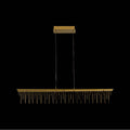 Golden Lighting 5461-LP48 SSG Stainless Steel Gold Golden Lighting Lucerna Integrated Led Island Light In Stainless Steel Gold Image 1