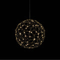 Golden Lighting 5462-16 NBS Natural Brass Golden Lighting Spheris Integrated Led 16in Pendant In Natural Brass Image 1