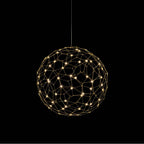 Golden Lighting 5462-16 NBS Natural Brass Golden Lighting Spheris Integrated Led 16in Pendant In Natural Brass Image 1