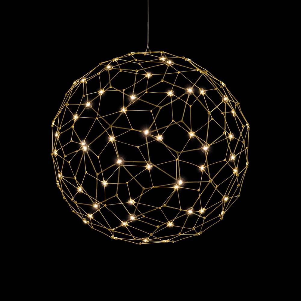 Golden Lighting 5462-24 NBS Natural Brass Golden Lighting Spheris Integrated Led 24in Pendant In Natural Brass Image 1