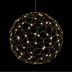 Golden Lighting 5462-32 NBS Natural Brass Golden Lighting Spheris Integrated Led 32in Pendant In Natural Brass Image 1