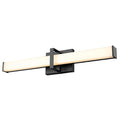Golden Lighting 5623-B24 BLK-OP Matte Black Golden Lighting Elon Integrated Led 24in Vanity In Matte Black Image 1