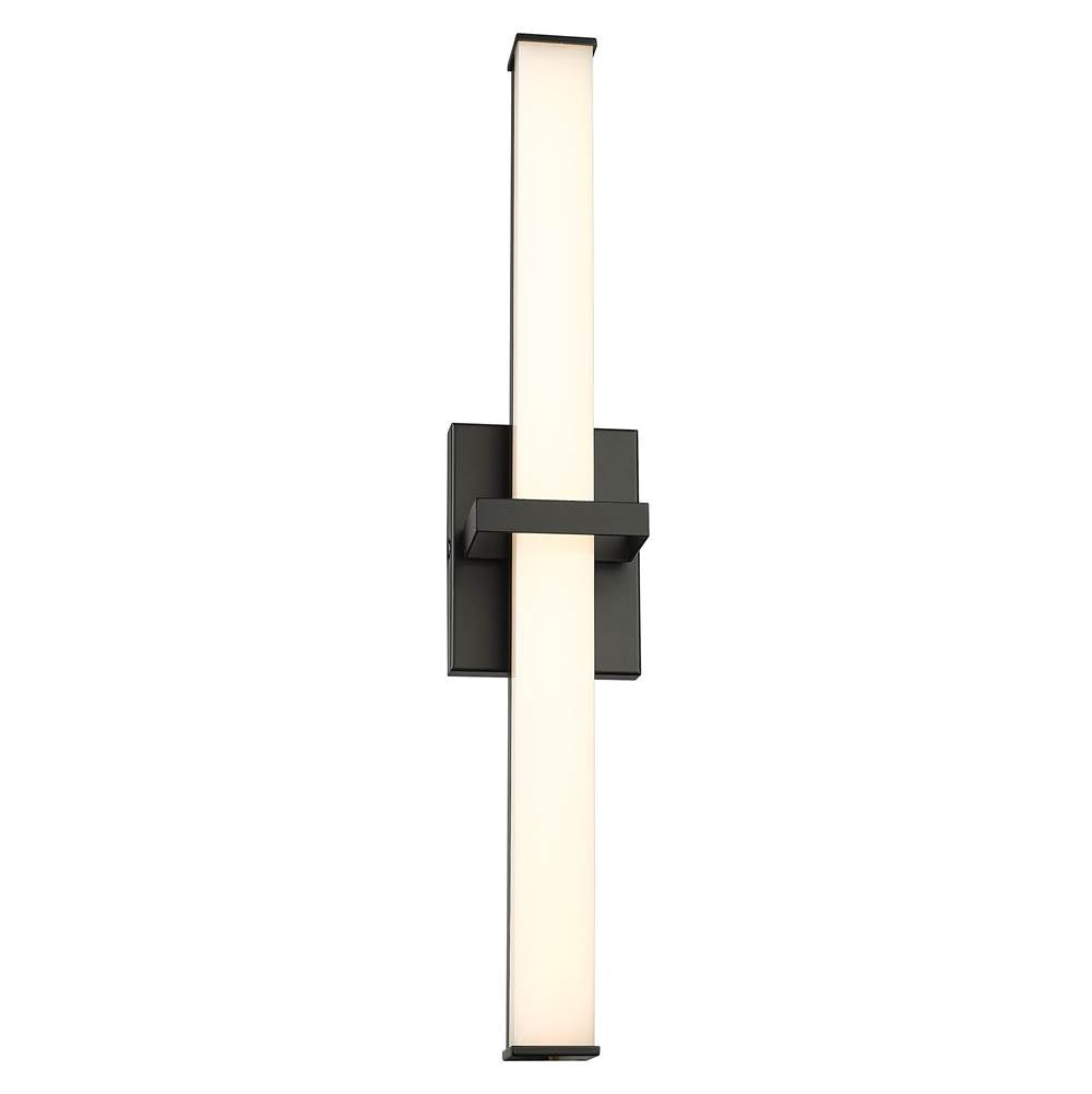 Golden Lighting 5623-B24 BLK-OP Matte Black Golden Lighting Elon Integrated Led 24in Vanity In Matte Black Image 3