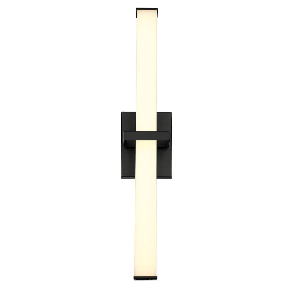 Golden Lighting 5623-B24 BLK-OP Matte Black Golden Lighting Elon Integrated Led 24in Vanity In Matte Black Image 2