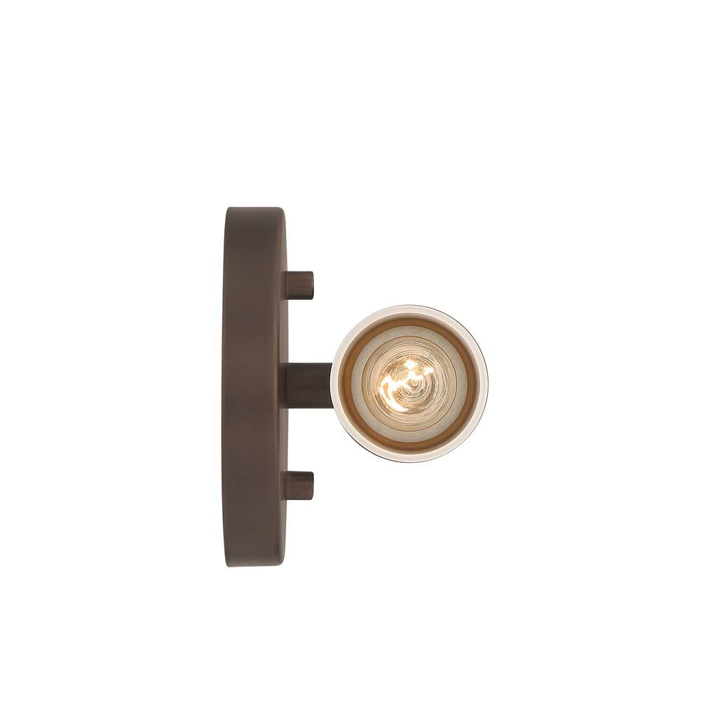 Golden Lighting 5803-2W MDB-EBO Modern Bronze Wry Lighting Lyssna Cirkel 2-light Wall Sconce In Modern Bronze Image 6