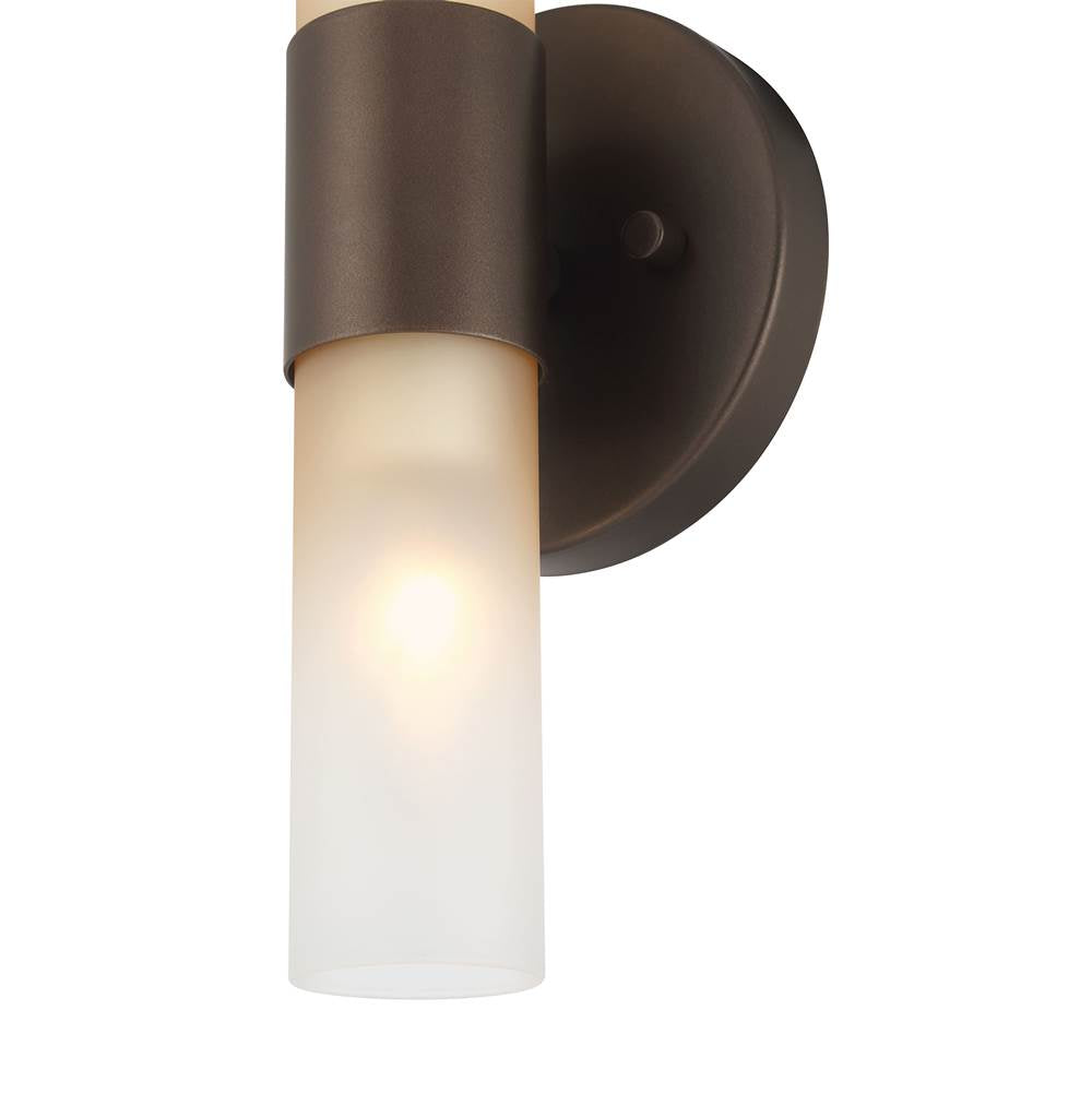 Golden Lighting 5803-2W MDB-EBO Modern Bronze Wry Lighting Lyssna Cirkel 2-light Wall Sconce In Modern Bronze Image 4
