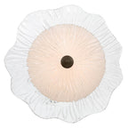 Golden Lighting 5865-L BT-CLR BLACK SLATE Golden Lighting Coral Bloom Integrated Led 31in Pendant In Black Slate With Pressed Clear Glass Image 6