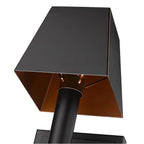 Golden Lighting 5905-1W BLK-BLK Matte Black Wry Lighting Messina 1-light Wall Sconce In Matte Black Image 5