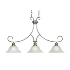 Golden Lighting Lancaster Wry Lighting Lancaster 3-light Pendant In Pewter