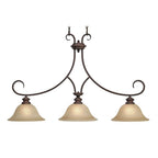 Golden Lighting Lancaster Wry Lighting Lancaster 3-light Pendant In Pewter