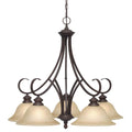 Golden Lighting Lancaster Wry Lighting Lancaster 5-light Chandelier In Rubbed Bronze