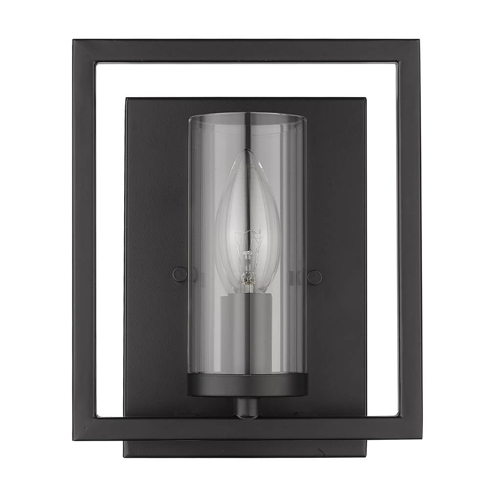 Golden Lighting 6068-1W BLK Matte Black Golden Lighting Marco 1-light Wall Sconce In Matte Black Image 5