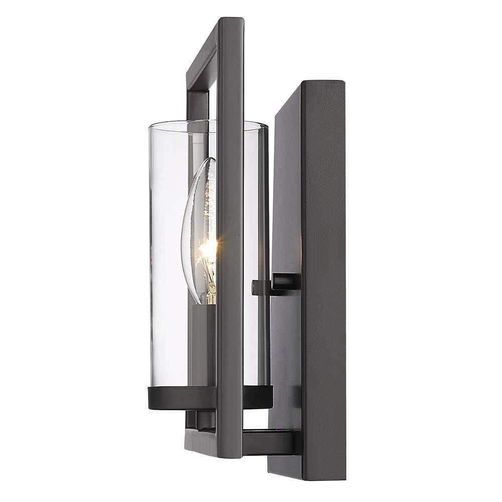 Golden Lighting 6068-1W BLK Matte Black Golden Lighting Marco 1-light Wall Sconce In Matte Black Image 4