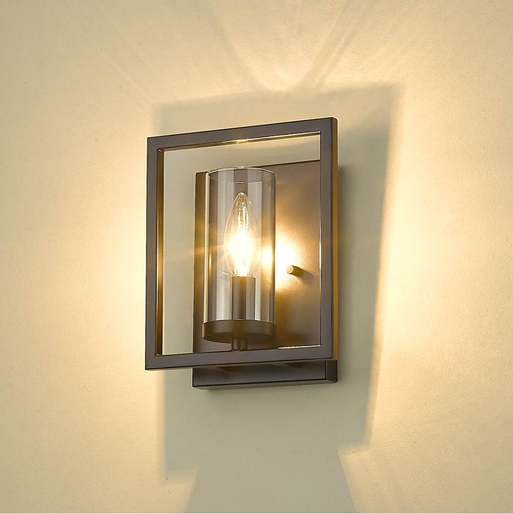 Golden Lighting 6068-1W BLK Matte Black Golden Lighting Marco 1-light Wall Sconce In Matte Black Image 3