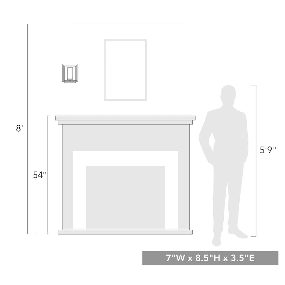 Golden Lighting 6068-1W BLK Matte Black Golden Lighting Marco 1-light Wall Sconce In Matte Black Image 2