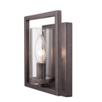 Golden Lighting 6068-1W GMT Gunmetal Bronze Golden Lighting Marco 1-light Wall Sconce In Gunmetal Bronze Image 2