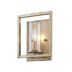 Golden Lighting 6068-1W WG White Gold Golden Lighting Marco 1-light Wall Sconce In White Gold Image 2