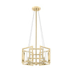 Golden Lighting Marco Golden Lighting Marco 4-light Pendant In Brushed Champagne Brass