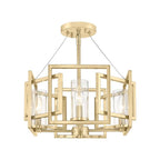 Golden Lighting 6068-4P BCB Brushed Champagne Brass Golden Lighting Marco 4-light Pendant In Brushed Champagne Brass Image 1