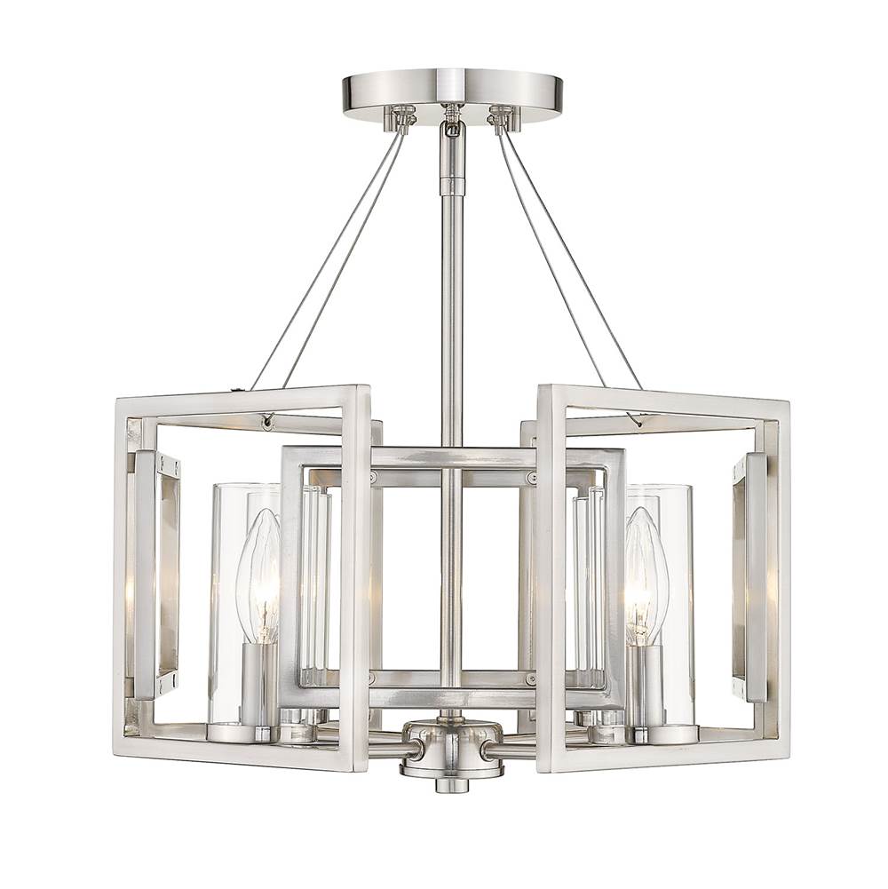 Golden Lighting 6068-4P PW Pewter Golden Lighting Marco 4-light Pendant In Pewter Image 2