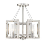 Golden Lighting 6068-4P PW Pewter Golden Lighting Marco 4-light Pendant In Pewter Image 2