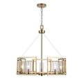 Golden Lighting 6068-5 BCB Brushed Champagne Brass Golden Lighting Marco 5-light Chandelier In Brushed Champagne Brass Image 1