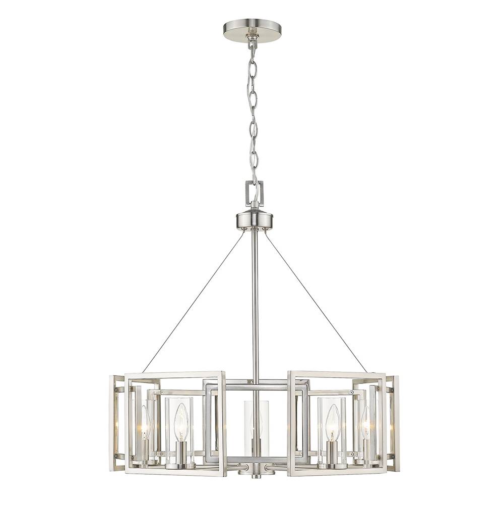 Golden Lighting Marco Golden Lighting Marco 5-light Chandelier In Brushed Champagne Brass