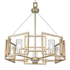Golden Lighting 6068-5 WG White Gold Golden Lighting Marco 5-light Chandelier In White Gold Image 2