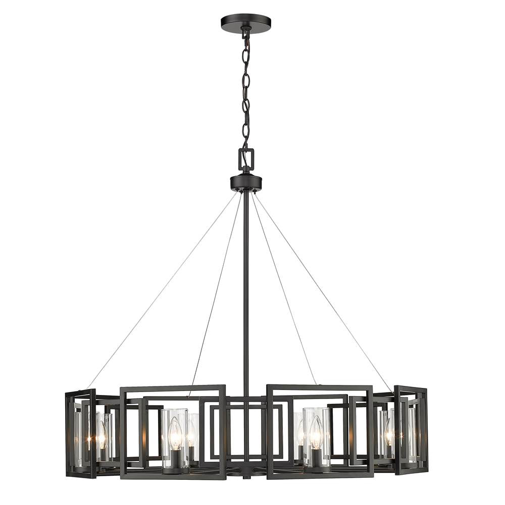 Golden Lighting Marco Golden Lighting Marco 8-light Chandelier In Brushed Champagne Brass