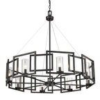 Golden Lighting 6068-8 BLK Matte Black Golden Lighting Marco 8-light Chandelier In Matte Black Image 2