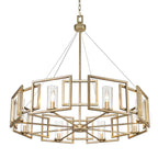Golden Lighting 6068-8 WG White Gold Golden Lighting Marco 8-light Chandelier In White Gold Image 3