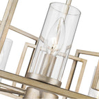 Golden Lighting 6068-8 WG White Gold Golden Lighting Marco 8-light Chandelier In White Gold Image 2