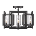 Golden Lighting Marco Golden Lighting Marco 4-light Flush Mount In Brushed Champagne Brass