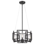 Golden Lighting 6068-SF BLK Matte Black Golden Lighting Marco 4-light Semi-flush Mount In Matte Black Image 6