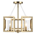 Golden Lighting 6068-SF BCB Brushed Champagne Brass Golden Lighting Marco 4-light Semi-flush Mount In Brushed Champagne Brass Image 1
