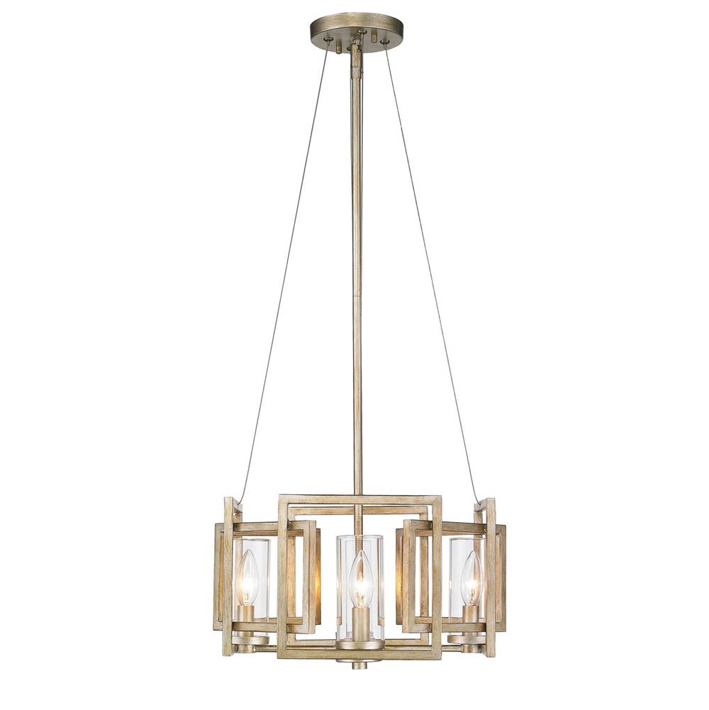 Golden Lighting 6068-SF WG White Gold Golden Lighting Marco 4-light Semi-flush Mount In White Gold Image 4