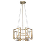 Golden Lighting 6068-SF WG White Gold Golden Lighting Marco 4-light Semi-flush Mount In White Gold Image 2