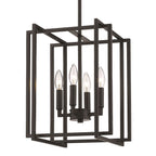 Golden Lighting Tribeca Golden Lighting Tribeca 4-light Pendant In Matte Black