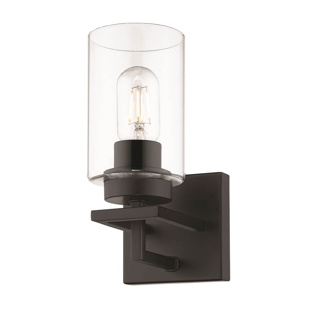 Golden Lighting 6070-BA1 BLK-BLK Matte Black Golden Lighting Tribeca 1-light Vanity In Matte Black Image 1