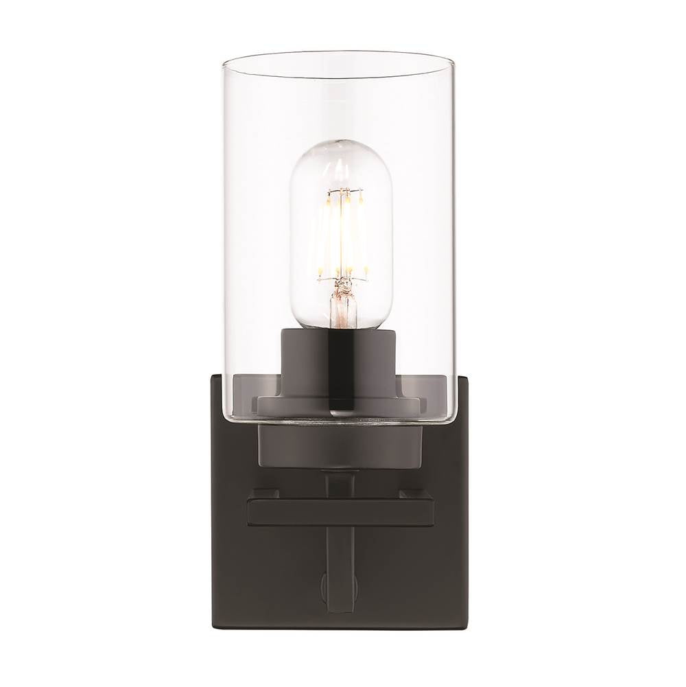 Golden Lighting Tribeca Golden Lighting Tribeca 1-light Vanity In Matte Black