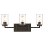 Golden Lighting Tribeca Golden Lighting Tribeca 3-light Vanity In Matte Black