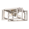 Golden Lighting 6070-FM PW-PW Pewter Golden Lighting Tribeca 2-light Flush Mount In Pewter Image 1