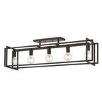 Golden Lighting 6070-LP BLK-BLK Matte Black Golden Lighting Tribeca 5-light Island Light In Matte Black Image 2