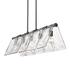 Golden Lighting 6072-LP BLK-HWG Matte Black Golden Lighting Serenity 5-light Island Light In Matte Black Image 5