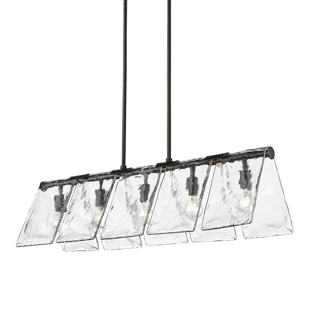 Golden Lighting Serenity Golden Lighting Serenity 5-light Island Light In Matte Black