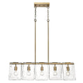 Golden Lighting Serenity Golden Lighting Serenity 5-light Island Light In Matte Black